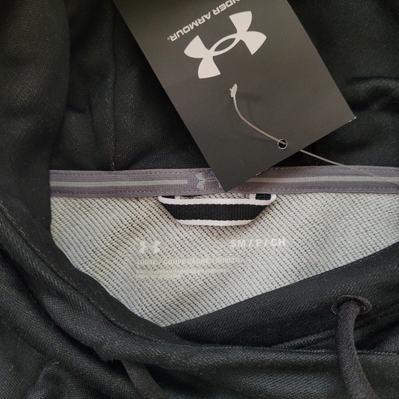 Under Armour Women's Qualifier Fleece Loose Hoodie Multicolor Black Halo Gray - Picture 5 of 11